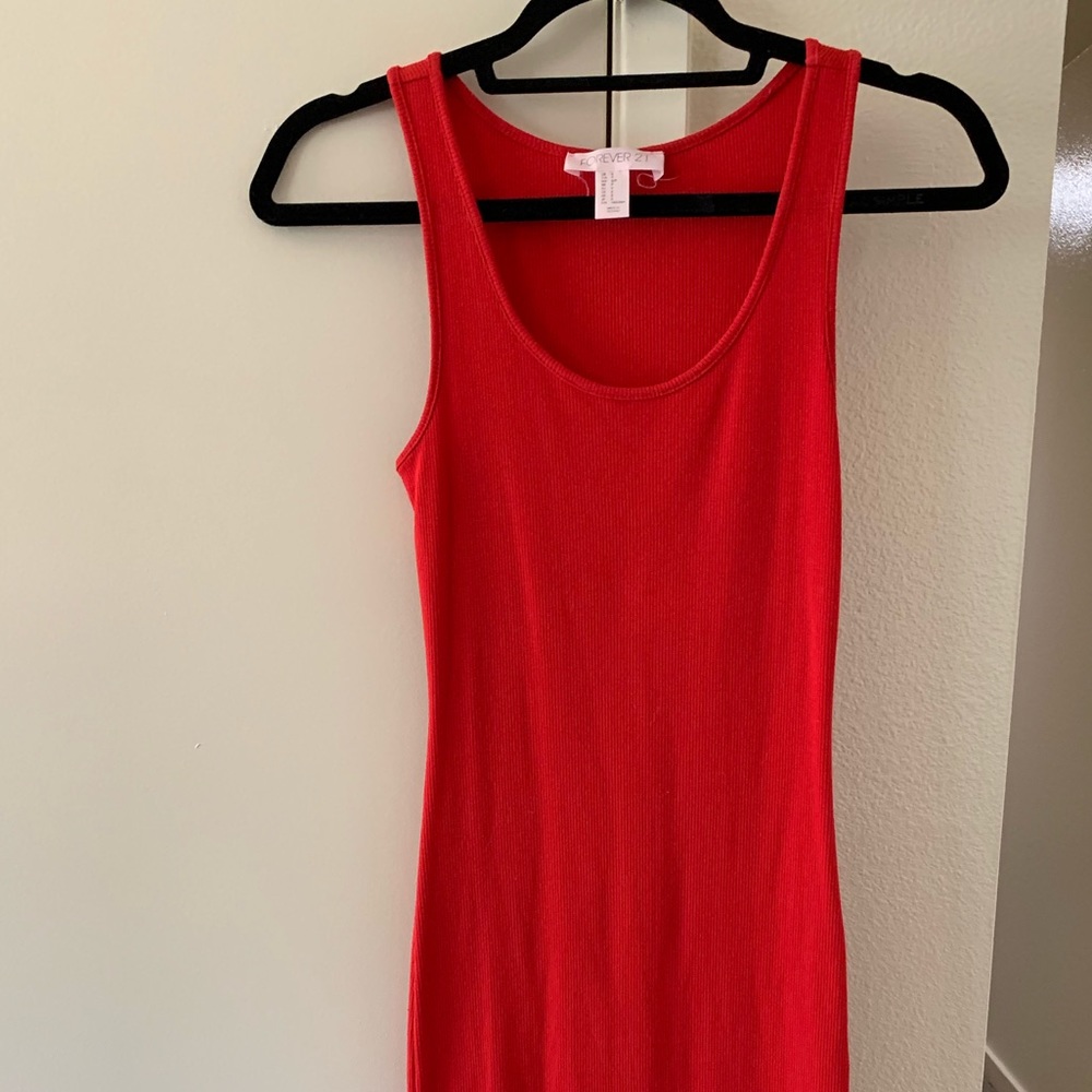 Forever 21 Red Tank tip dress size small.